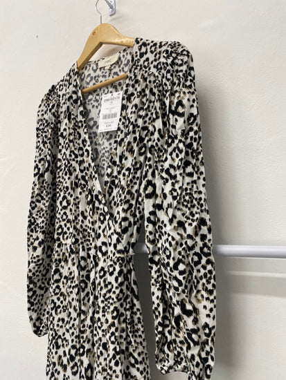Gorgeous Next Wrap dress UK10 Black & White animal print New CF001