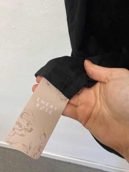 Gorgeous Emery Rose Dress UK L Black knot detail New CF001