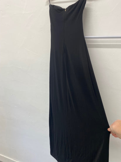 Gorgeous Mango Evening Dress UKS Black maxi formal LF003