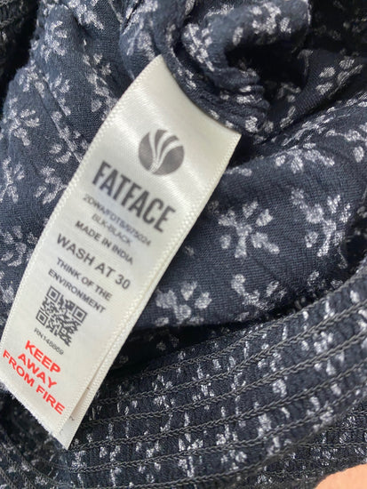 Gorgeous FatFace Jumpsuit Uk8 Black & white floral ZB001