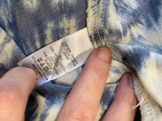 Gorgeous Splendid Tunic Dress UKS Blue & white tie dye LF003
