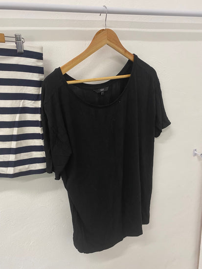 Gorgeous H&M Clothing bundle UK10 Black and White striped Classic summer essentials #2 LF003