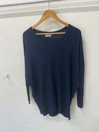 Gorgeous Hush Tunic top UKS Navy Blue batwing loose fit LF003