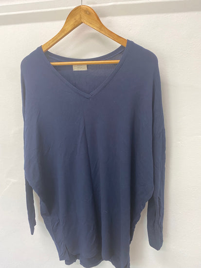 Gorgeous Hush Tunic top UKS Navy Blue batwing loose fit LF003