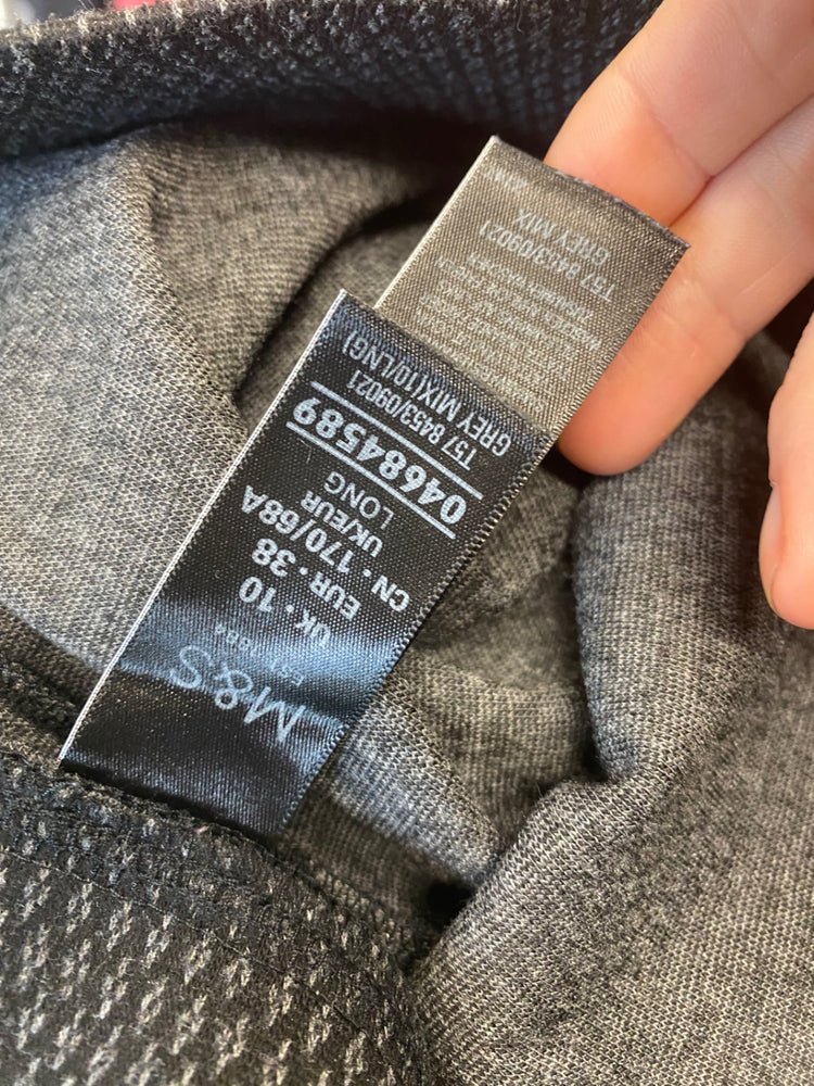 Gorgeous Marks & Spencers Leggings UK10 Black & brown Argyle pattern LF003