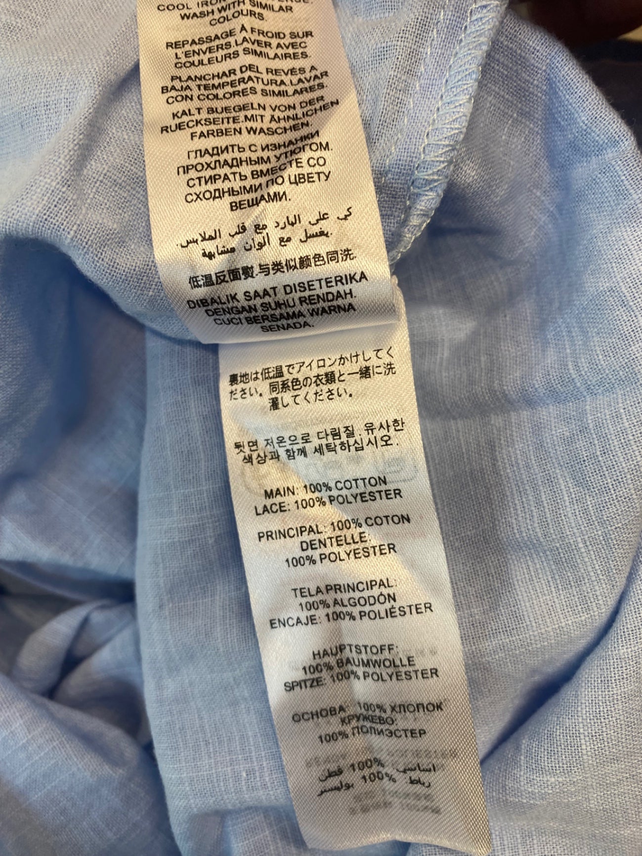 Gorgeous Lipsy London Blouse Uk8 Light Blue tie front LF003