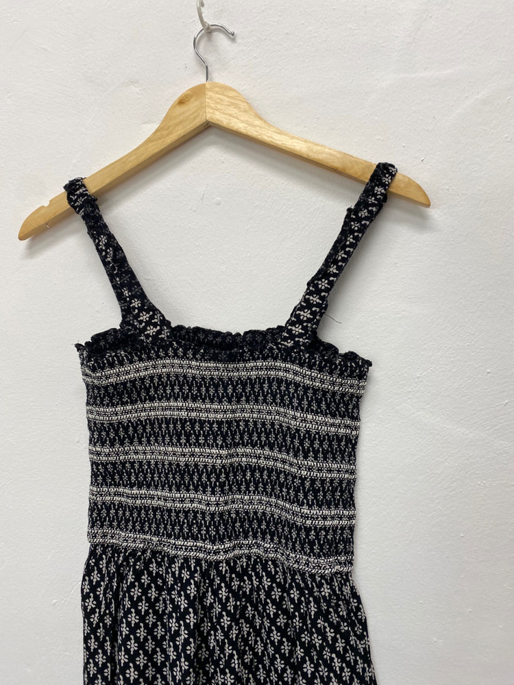 Gorgeous FatFace Jumpsuit Uk8 Black & white floral ZB001