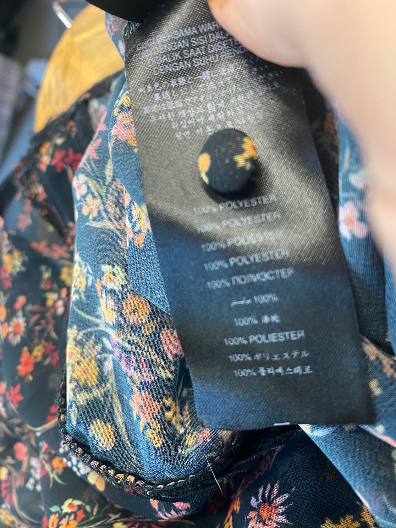 Gorgeous LIPSY Blouse UK8 Black oriental floral Sheer LF003