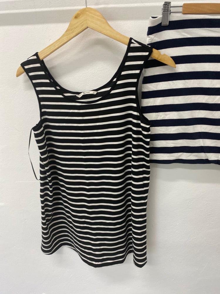 Gorgeous H&M Clothing bundle UK10 Black and White striped Classic summer essentials #2 LF003