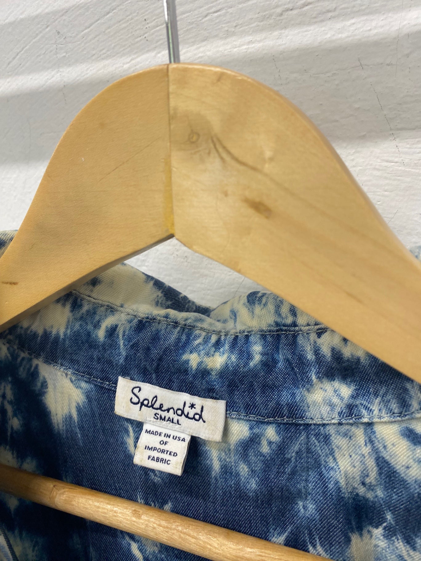 Gorgeous Splendid Tunic Dress UKS Blue & white tie dye LF003