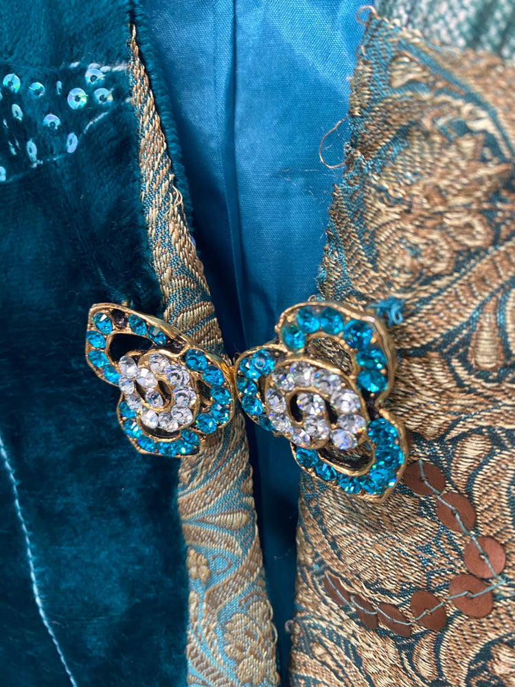 Gorgeous Brunella Outfit set Uk16 Teal 3 piece Occasion events LF003