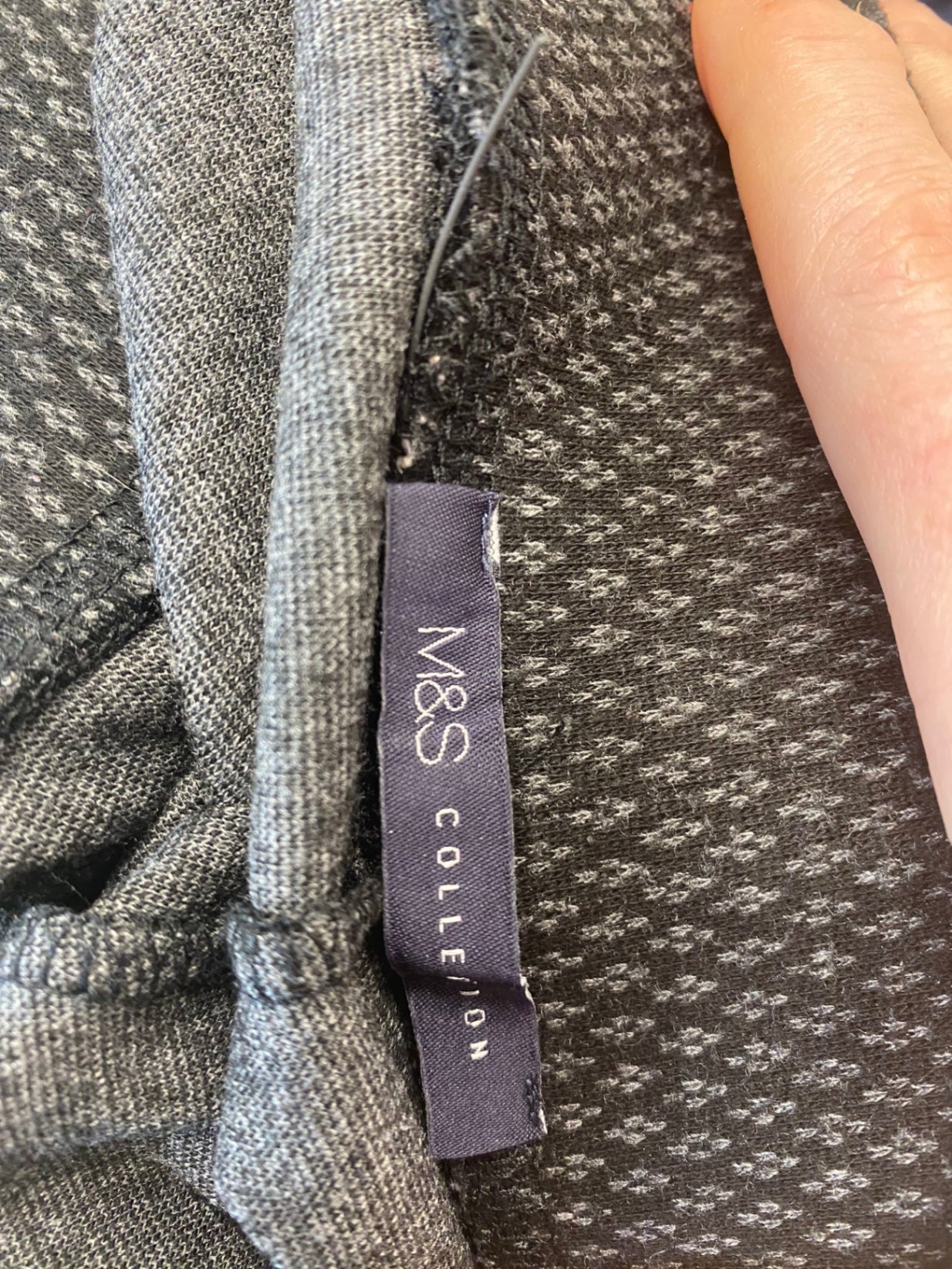 Gorgeous Marks & Spencers Leggings UK10 Black & brown Argyle pattern LF003