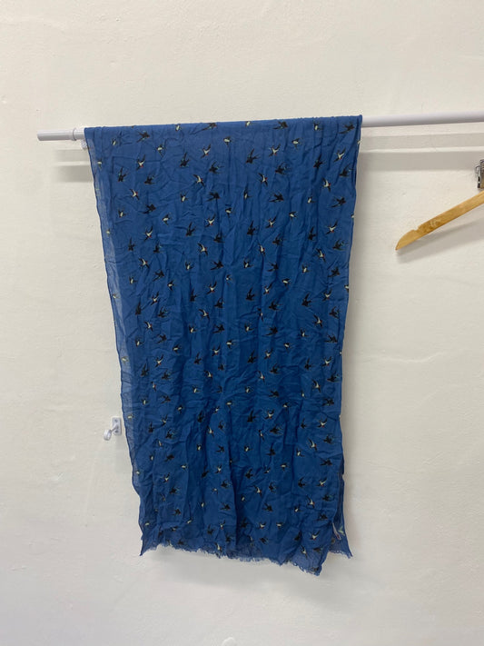 Gorgeous Unbranded Scarf One size Blue flying swallows LF003