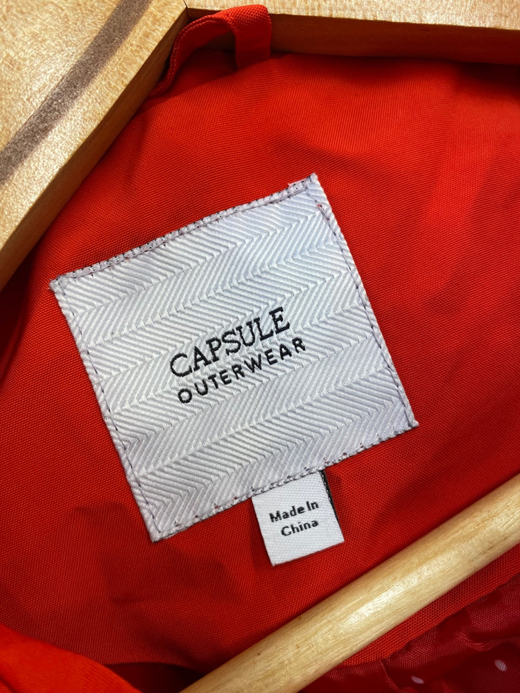 Gorgeous CAPSULE OUTERWEAR Trench Coat UK12 Red Classic short mac ZB001