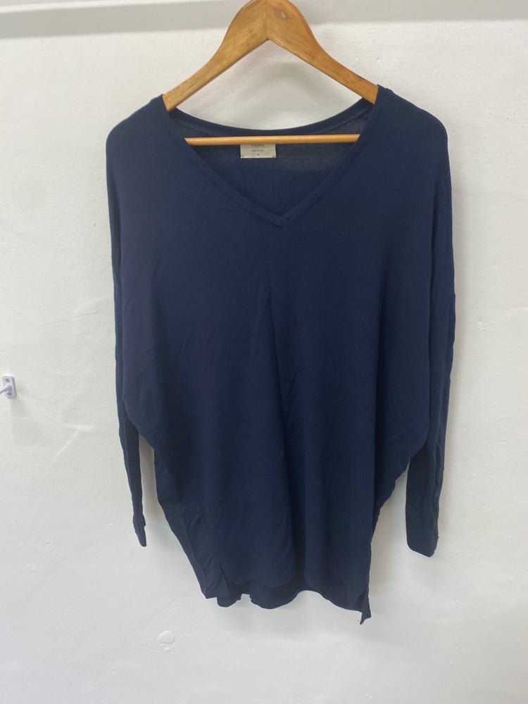 Gorgeous Hush Tunic top UKS Navy Blue batwing loose fit LF003