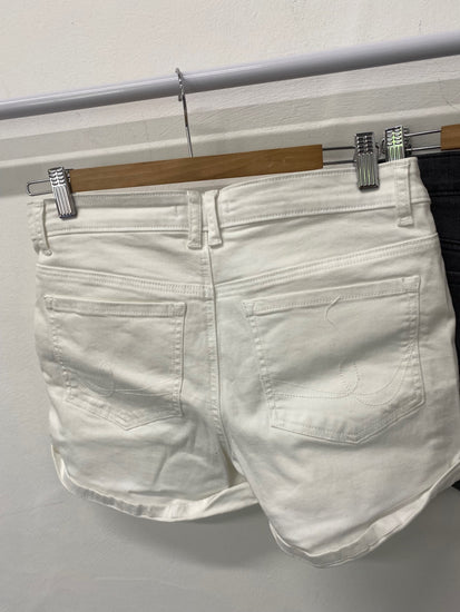 Gorgeous duo of Oasis Shorts UK10 White & Black/ grey LF003
