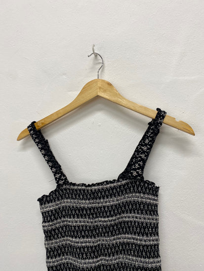 Gorgeous FatFace Jumpsuit Uk8 Black & white floral ZB001