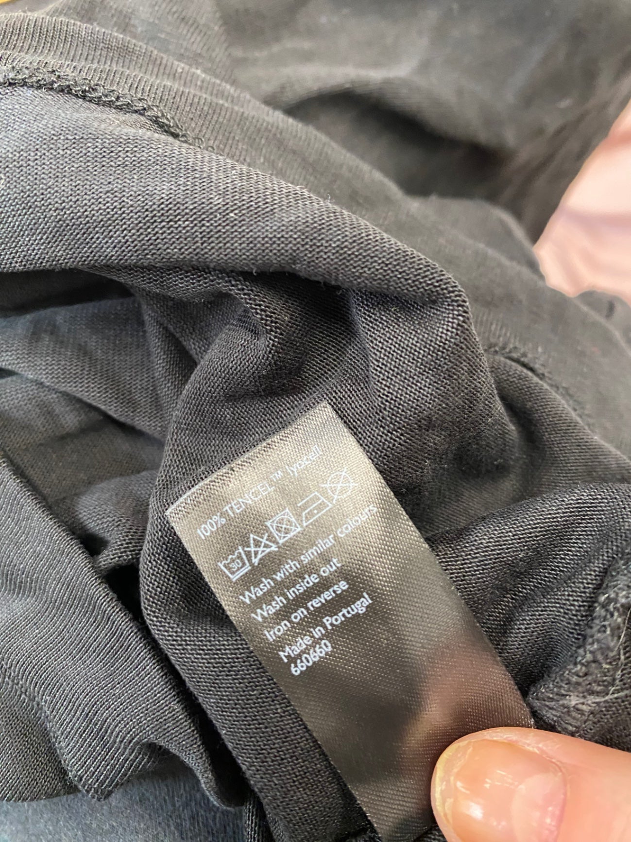 Gorgeous John Lewis Cropped T-Shirt UK12 Black Classic oversized ZB001