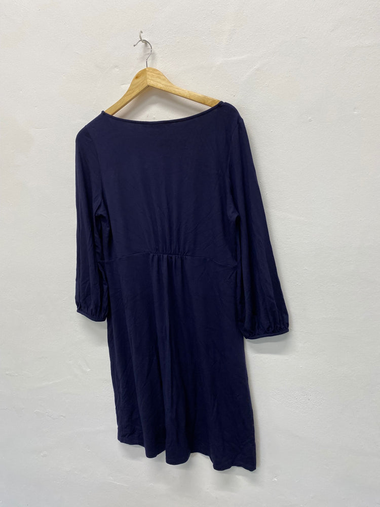 Gorgeous Boden Skater Dress Uk16 Long Navy blue ZB001