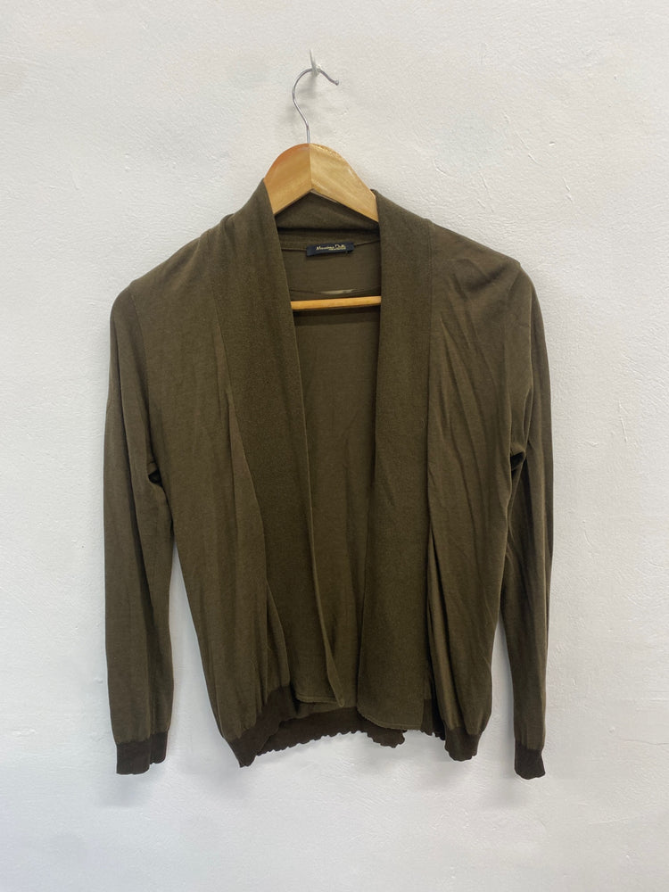 Gorgeous Massimo Dutti Cardigan UK8 Olive green RC346