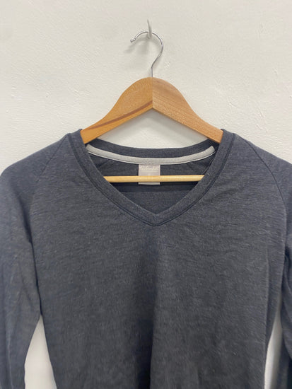 Fabulous Icebreaker Long Sleeve Top UK S Dark gray thermal skiing GM003