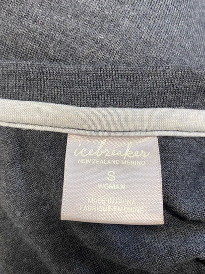 Fabulous Icebreaker Long Sleeve Top UK S Dark gray thermal skiing GM003