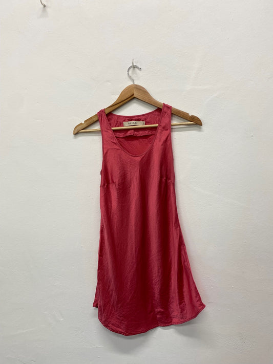 Gorgeous Reiss Tank Top Uk8 Rose pink textured GM003