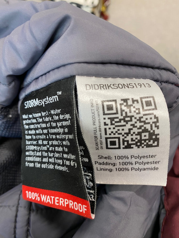 Gorgeous DIDRIKSONS Winter Coat Uk8 Maroon with Faux Fur trim GM003