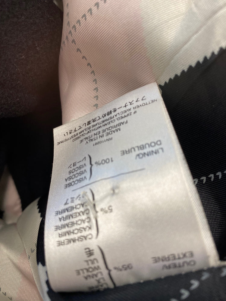 Fabulous Pringle Trench Coat UK12 Black long Trench Cashmere blend LT002