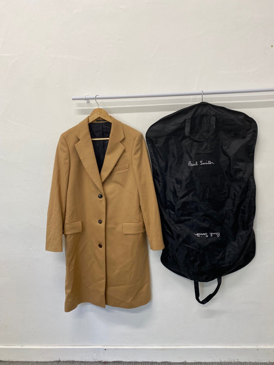 Fabulous Paul smith Dreamer Soho Fit Overcoat Uk14 Camel Overcoat LT002