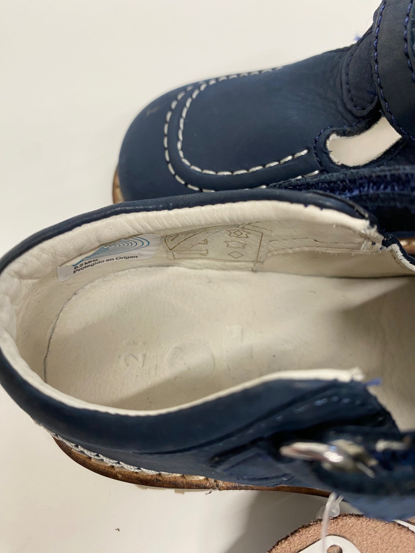 Gorgeous OTS Kids' Shoes Uk 21 Navy blue T Bar boys shoes LT002