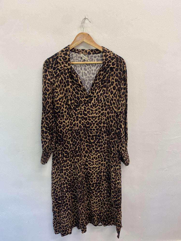 Fabulous Albaray Dress UK12 Leopard print midi LT002