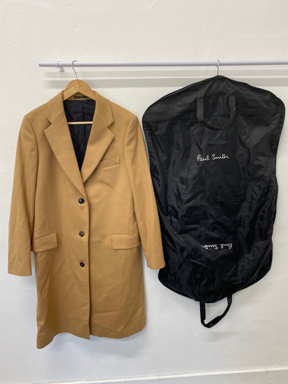 Fabulous Paul smith Dreamer Soho Fit Overcoat Uk14 Camel Overcoat LT002
