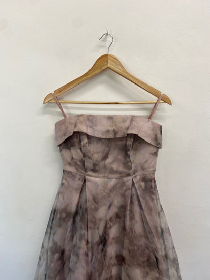 Fabulous Debut Dress UK10 Pastel multicolor Strapless a line BM051  