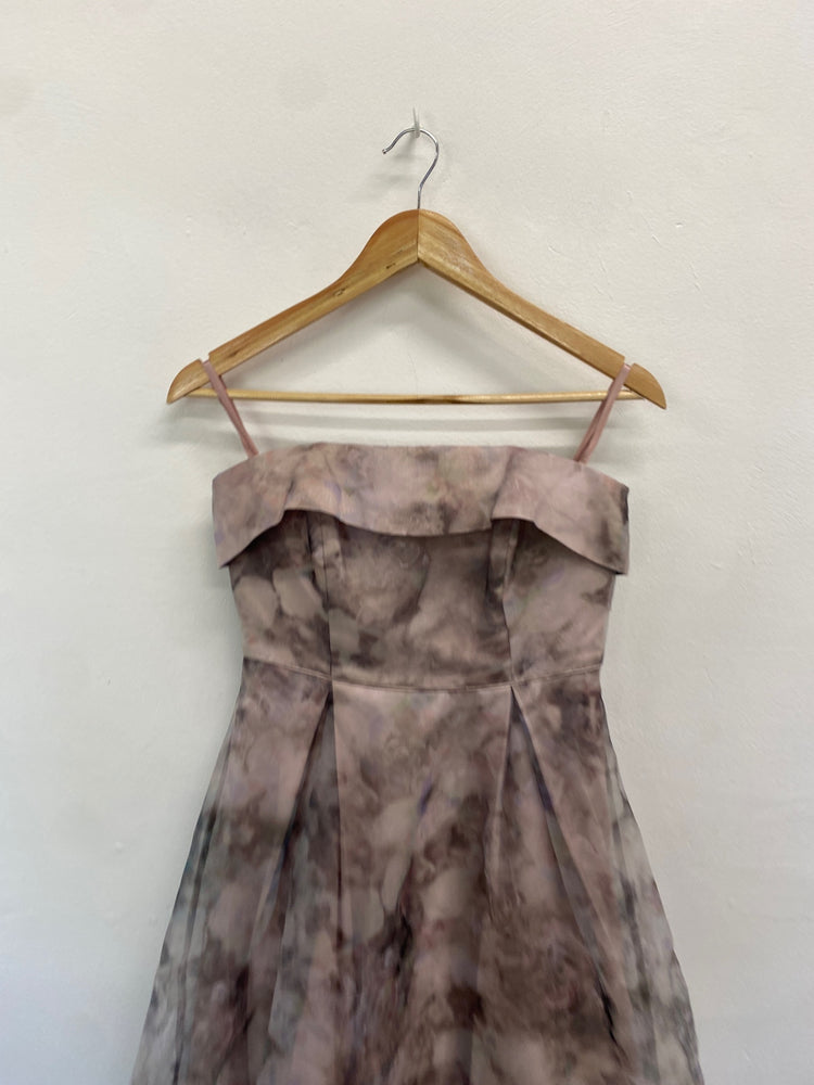 Fabulous Debut Dress UK10 Pastel multicolor Strapless a line BM051  