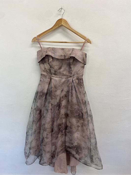 Fabulous Debut Dress UK10 Pastel multicolor Strapless a line BM051  