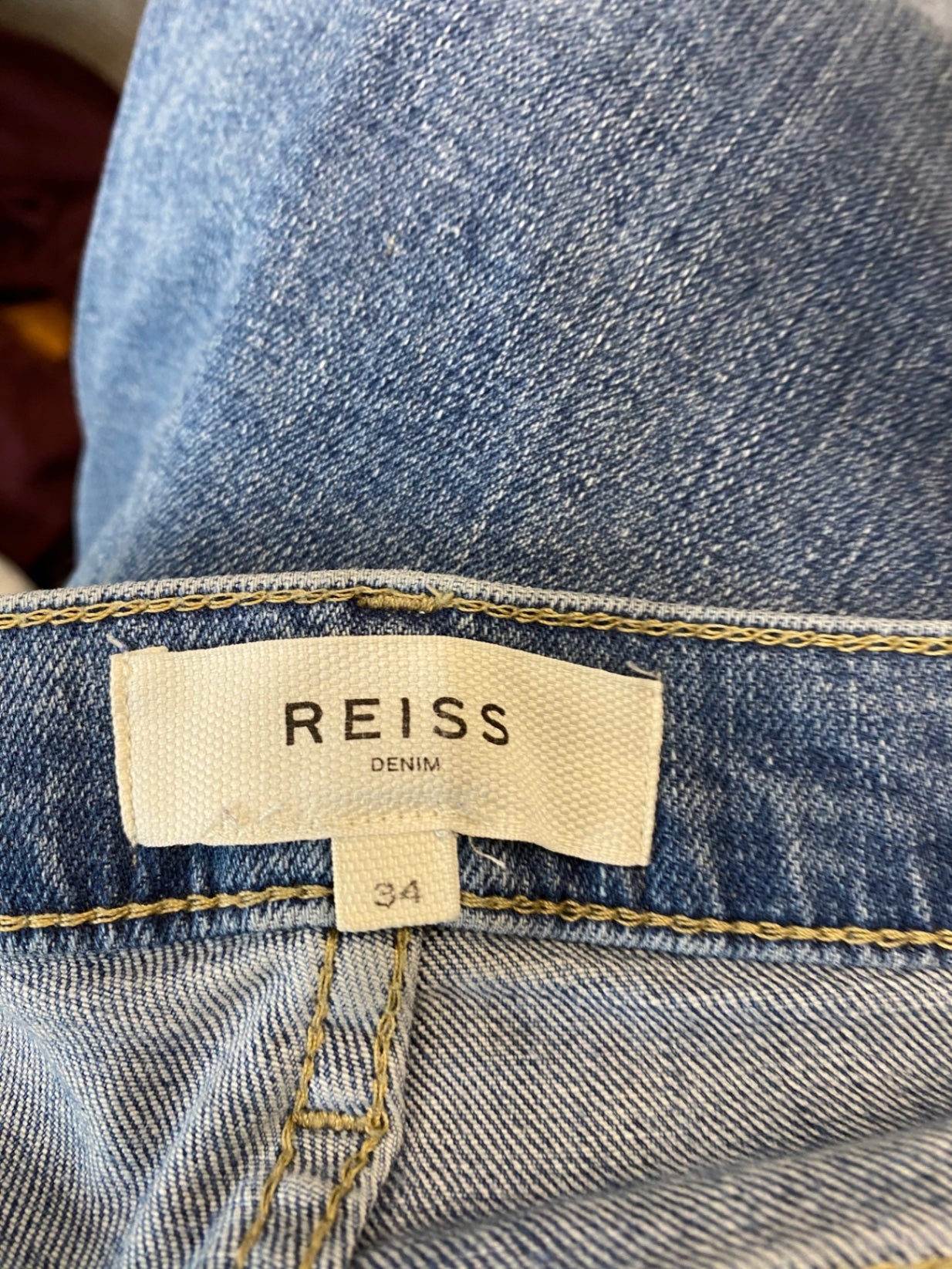 Fabulous REISS Tahiti Jeans W34" Blue straight Classics soft BM051