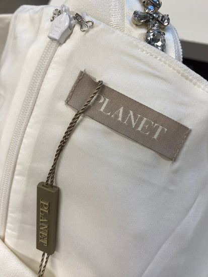 Fabulous PLANET Dress UK16 Black and White CM416