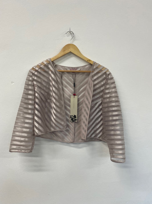 Fabulous Jacques Vert Occasion Jacket UK16 Silver CM416