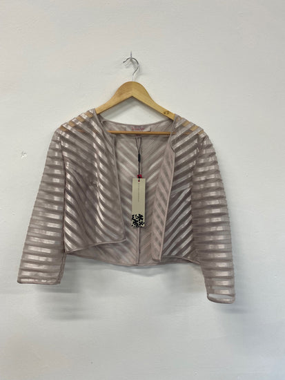 Fabulous Jacques Vert Occasion Jacket UK16 Silver CM416