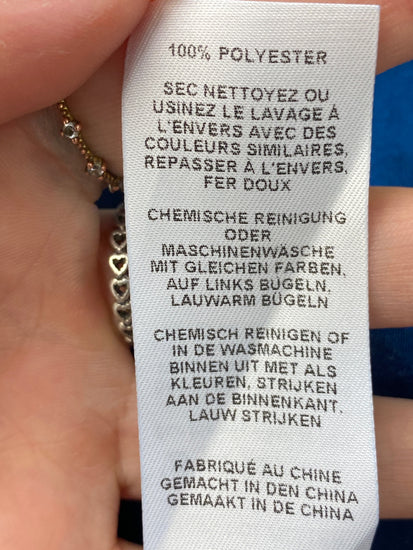 Fabulous Jacques Vert Dress UK18 Navy spotted CM416