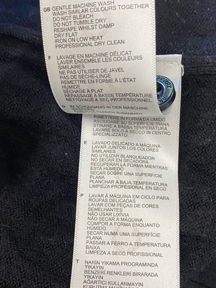 Fabulous Fred Perry Dress UK12 Black wool jumper dress LB010