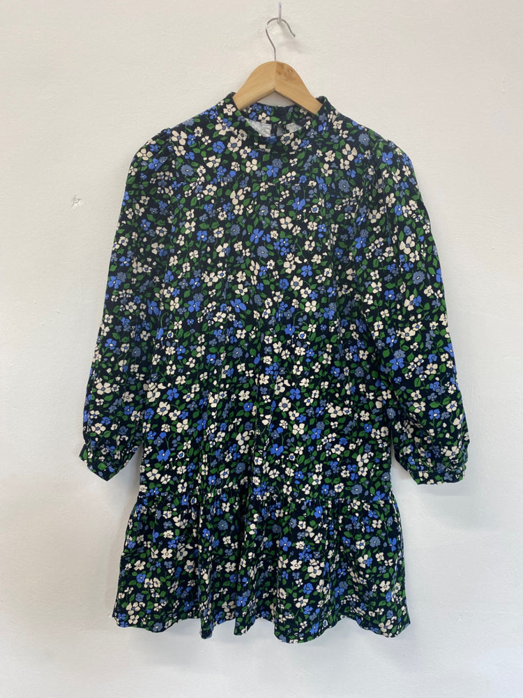 Fabulous Whistles Mini Dress UK10 Black Ditsy Floral SD353