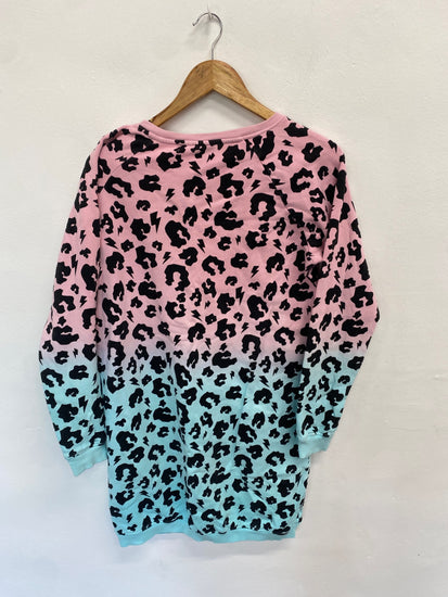 Fabulous Scamp & dude Sweater dress UK M Pink blue SD353