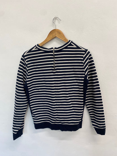 Fabulous Whistles Sweater M Navy striped casual SD353