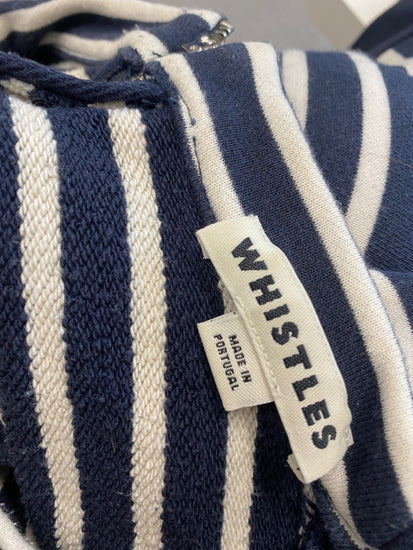Fabulous Whistles Sweater M Navy striped casual SD353
