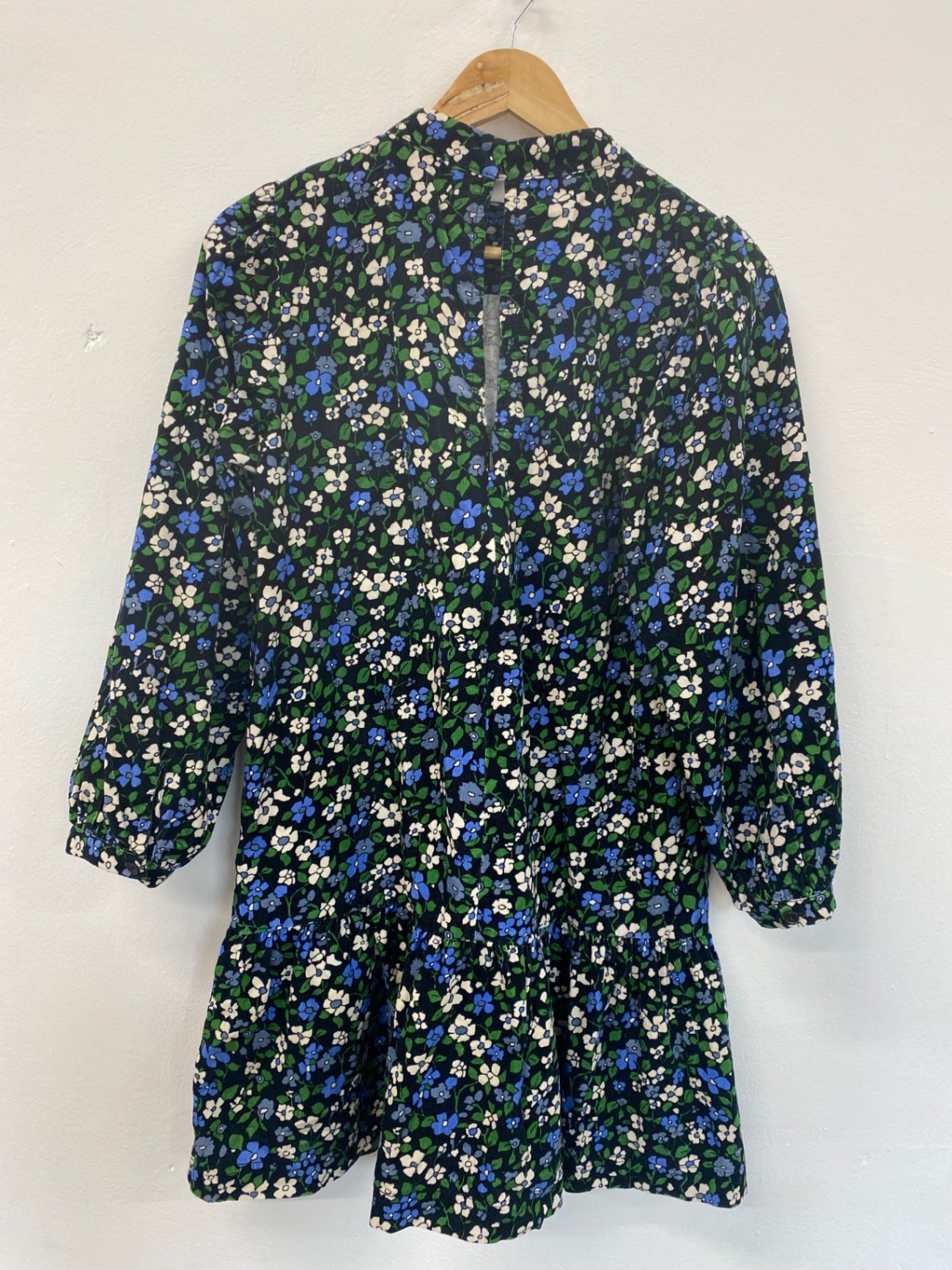 Fabulous Whistles Mini Dress UK10 Black Ditsy Floral SD353