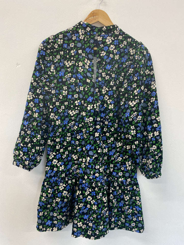 Fabulous Whistles Mini Dress UK10 Black Ditsy Floral SD353