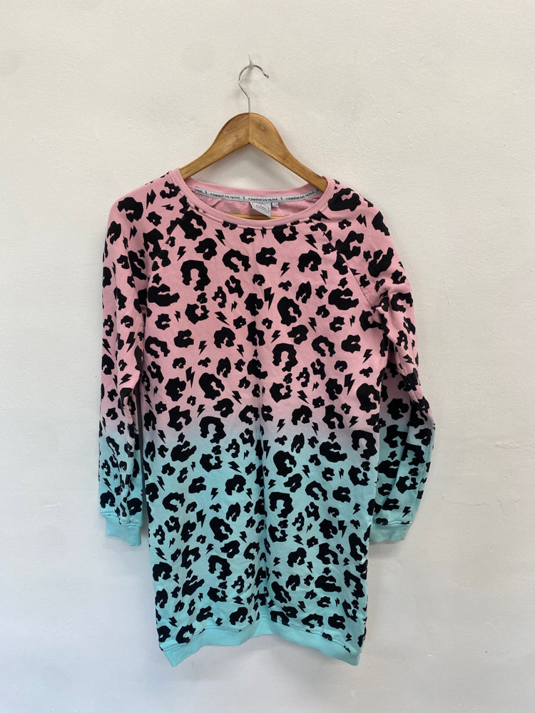 Fabulous Scamp & dude Sweater dress UK M Pink blue SD353