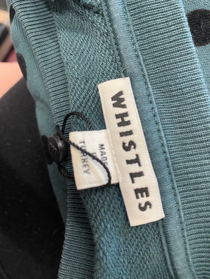 Fabulous WHISTLES Sweatshirt UK S Green spotted SD353